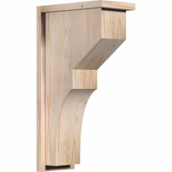 Ekena Millwork Monterey Smooth Corbel w/Backplate, Douglas Fir, 7 1/2"W x 14"D x 26"H COR08X14X26MON01SDF - main